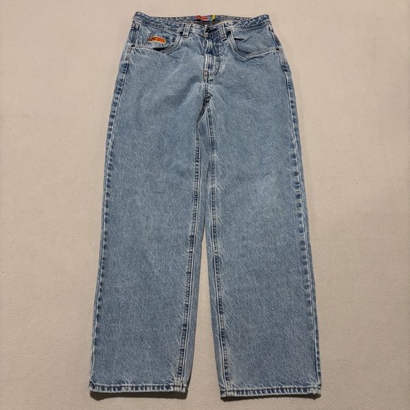 Empyre Other - Empyre Jeans sz 32 32x29 Blue Light Wash Denim High Rise Skateboard Relaxed Fit